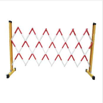 锦安行 不锈钢伸缩护栏 1.2m*2.5m 红白色