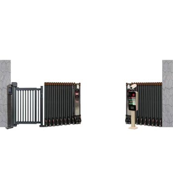 瑞欣蓉腾 双开 电动伸缩门 B031 黑色