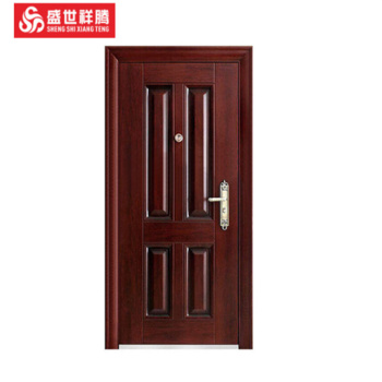 盛世祥腾 加厚钢制防盗门甲级安全门进户单门 2050*960mm 一套装 胡桃色