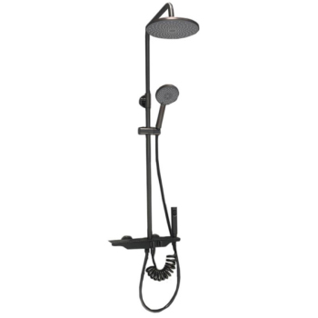 欧泰 顶喷花洒 OT-806130-QH 枪灰色 暗装 四出水 进水孔距15cm