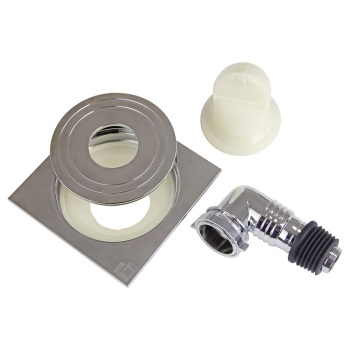 潜水艇 XTF-10 铜镀铬镜面洗衣机地漏 100*100mm 铜 DN50