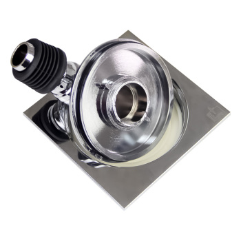 潜水艇 XTF-10 铜镀铬镜面洗衣机地漏 100*100mm 铜 DN50