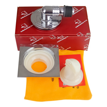 潜水艇 XTF-10 铜镀铬镜面洗衣机地漏 100*100mm 铜 DN50