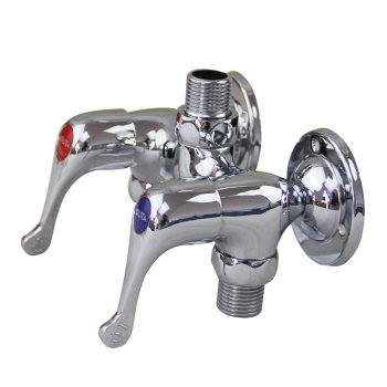 欧泰 淋浴龙头 OT-2506 明装 单出水 铜 进水孔距10cm 双柄双孔