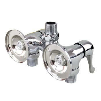 欧泰 淋浴龙头 OT-2506 明装 单出水 铜 进水孔距10cm 双柄双孔