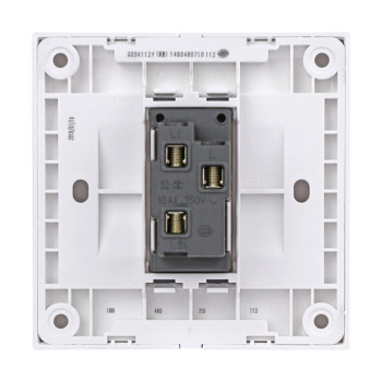 公牛 一位双控带荧光大板开关 G06K112Y 10A 白色