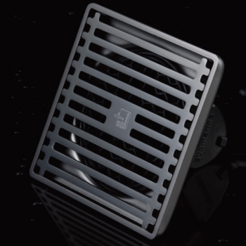 潜水艇 MGK40-10X 枪灰色 竹排式洗衣机地漏 不锈钢 DN40