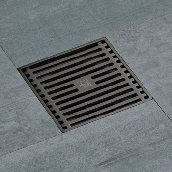 潜水艇 MGK50-10 枪灰色 竹排式地漏 不锈钢 DN50