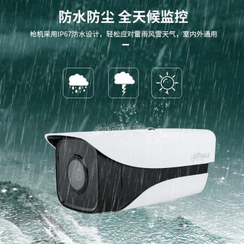 大华dahua 网络摄像机200万单灯枪 POE