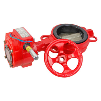 玉捷 涡轮对夹式信号蝶阀