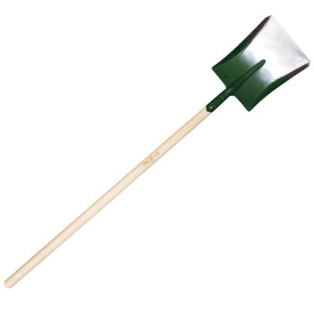 军印 成套带把铁锹 方锹 绿白头 415*295*245mm