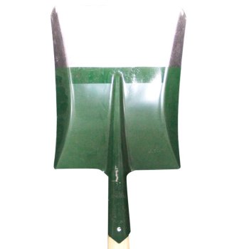 军印 成套带把铁锹 方锹 绿白头 415*295*245mm
