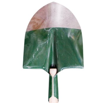 军印 成套带把尖锹 绿白头