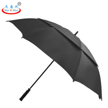 天意州 双层加大伞面应急半自动晴雨伞 TYZ-22061503 120cm*8股 黑色