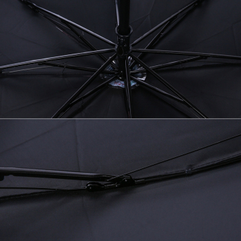天堂 好雨时节黑胶三折晴雨伞 33779E 颜色随机 直径114cm×8K