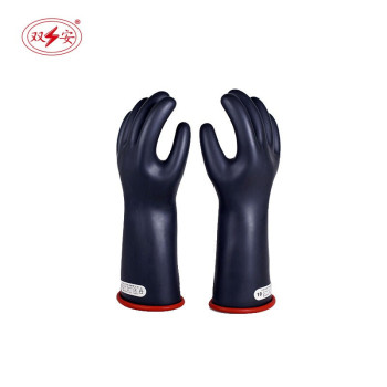 双安牌 绝缘乳胶手套CR101 CR101 1级-10KV 黑红 41±1cm