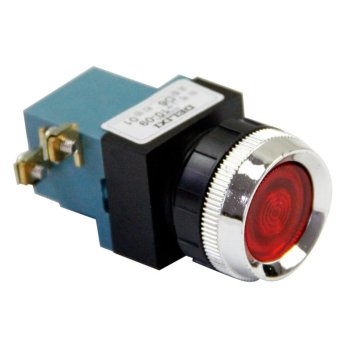 德力西DELIXI 按钮开关LA19-11D-6V型 LA19-11D 6V 氖灯 红