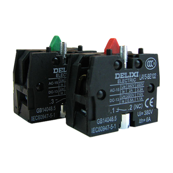 德力西DELIXI 按钮开关LAY5s-BE10/1NC型 LAY5s-BE10 1NC (触点模块)