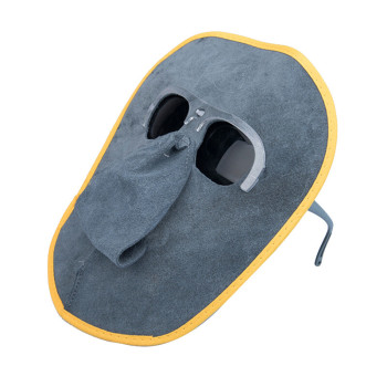 谋福 1008牛皮电焊防护面罩 1008 黑色