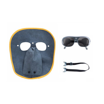 谋福 1008牛皮电焊防护面罩 1008 黑色