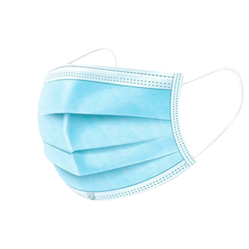汉盾 HD1096 三层蓝色一次性平面口罩 独立装 50只