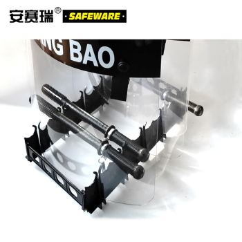 安赛瑞 10390 盾牌放置架 51*27*14.5cm/黑色