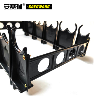 安赛瑞 10390 盾牌放置架 51*27*14.5cm/黑色