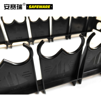 安赛瑞 10390 盾牌放置架 51*27*14.5cm/黑色
