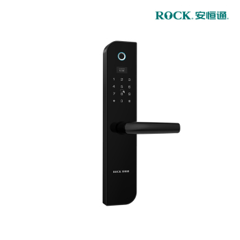 ROCK安恒通 指纹锁 N1-816不锈钢把手指纹四合一 N1 816-Z-SS-黑