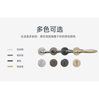 ROCK安恒通 凯胜木门锁 不锈钢真插芯套锁