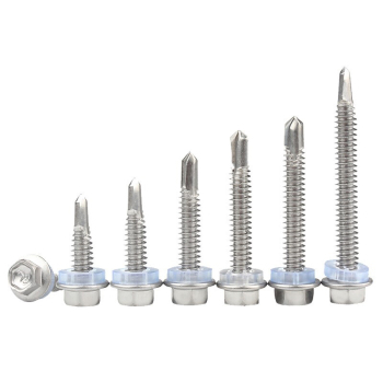 东明 DIN7504K 410不锈钢六角自钻丝 带垫 ST5.5