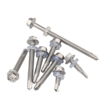 东明 DIN7504K 410不锈钢六角自钻丝 带垫 ST5.5