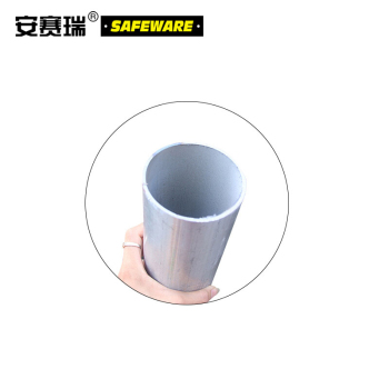 安赛瑞 13951 预埋式钢制警示柱 13951 89mm*1.2m 红白