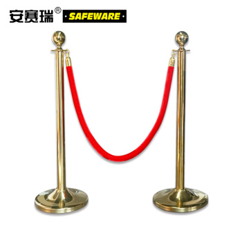 安赛瑞 14507 金色礼宾围栏隔离柱 14507 高1m
