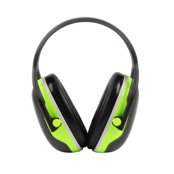 3M X4A耳罩 双层减震 黑配绿 NRR=27dB SNR=33dB