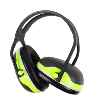 3M X4A耳罩 双层减震 黑配绿 NRR=27dB SNR=33dB