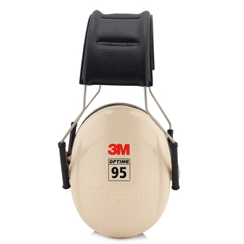 3M PELTOR H6A 头带式耳罩 轻薄型 白配黑 NRR=21dB SNR=27dB
