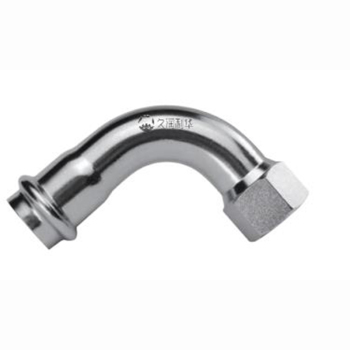 久润利华 304不锈钢内牙弯头 加长 双卡压