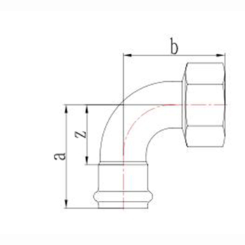 久润利华 304不锈钢内牙弯头 加长 双卡压