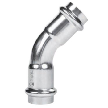 久润利华 304不锈钢弯头45° 双卡压