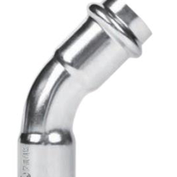 久润利华 304不锈钢弯头45° 双卡压