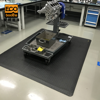 爱柯部落 索恩耐磨型双层PVC抗疲劳地垫 150cm*90cm*13.5mm 黑色 E2010704011